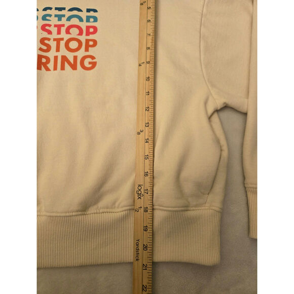 The North Face Women's Logo Play Hoodie Cropped White Never Stop Exploring XL - Picture 8 of 8